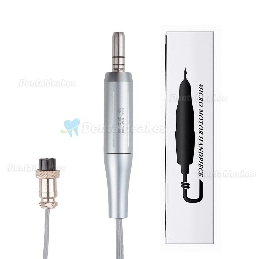 Motor El&eacute;ctrico Dental sin Escobillas Tipo E 50000 RPM para Contra-&aacute;ngulo y Pieza Recta