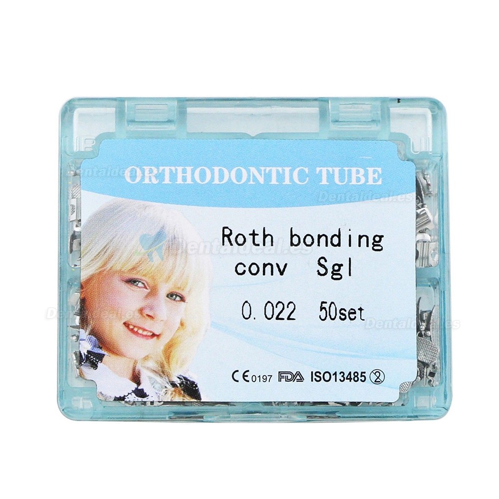 50 Set Dental Ortodoncia Convertible Tubos Bucales Vinculación 1st Molar Roth MBT 022