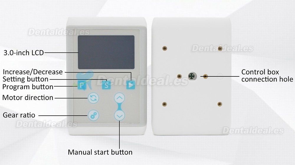 YUSENDENT COXO C PUMA INT + Dental incorporado Micro motor eléctrico LED +1: 5 Pieza de mano contra ángulo de fibra óptica