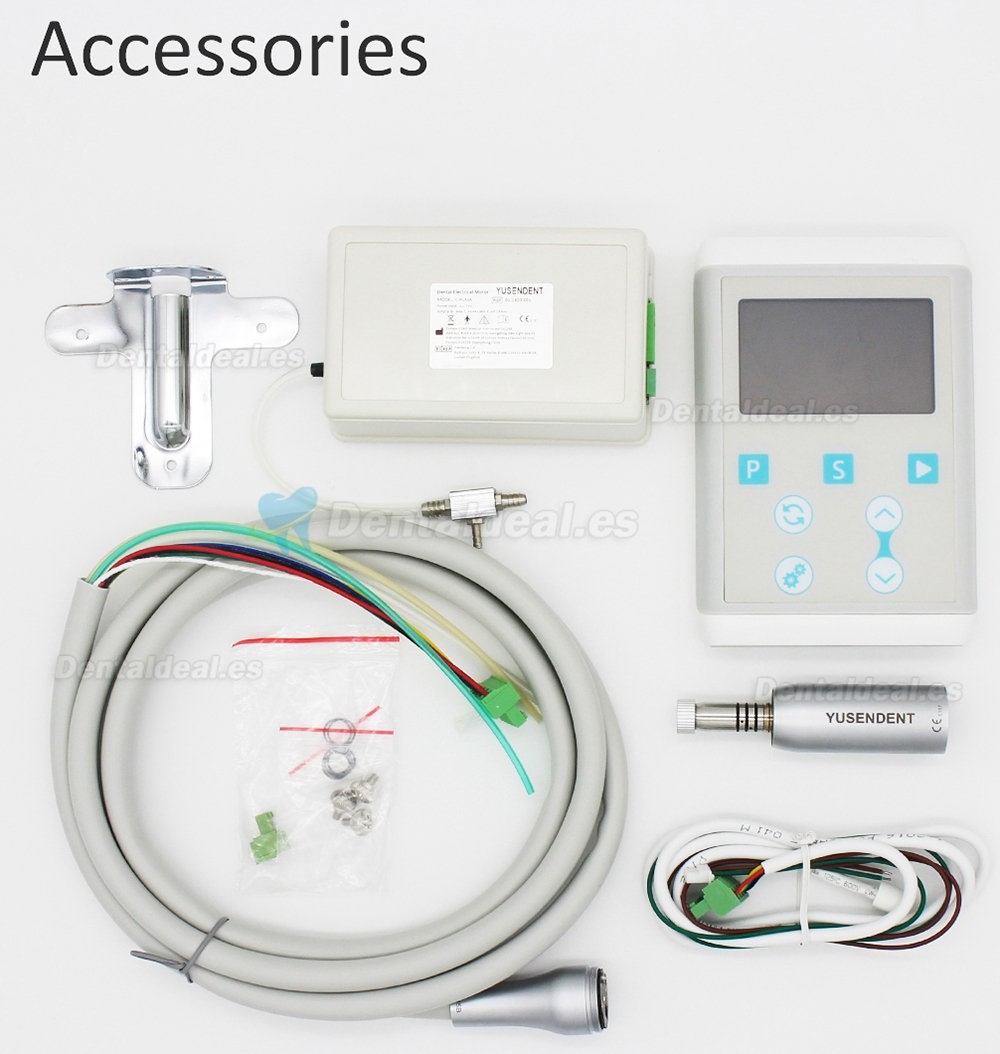 YUSENDENT COXO Dental eléctrico LED Micro motor 1: 4.2 Fibra óptica 45 ° Contra ángulo C7-3