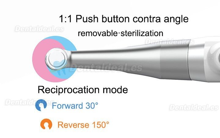 YUSENDENT COXO C-Smart-Mini Motor de Endodoncia Inalámbrico Contra-ángulo 1: 1 Pulsador