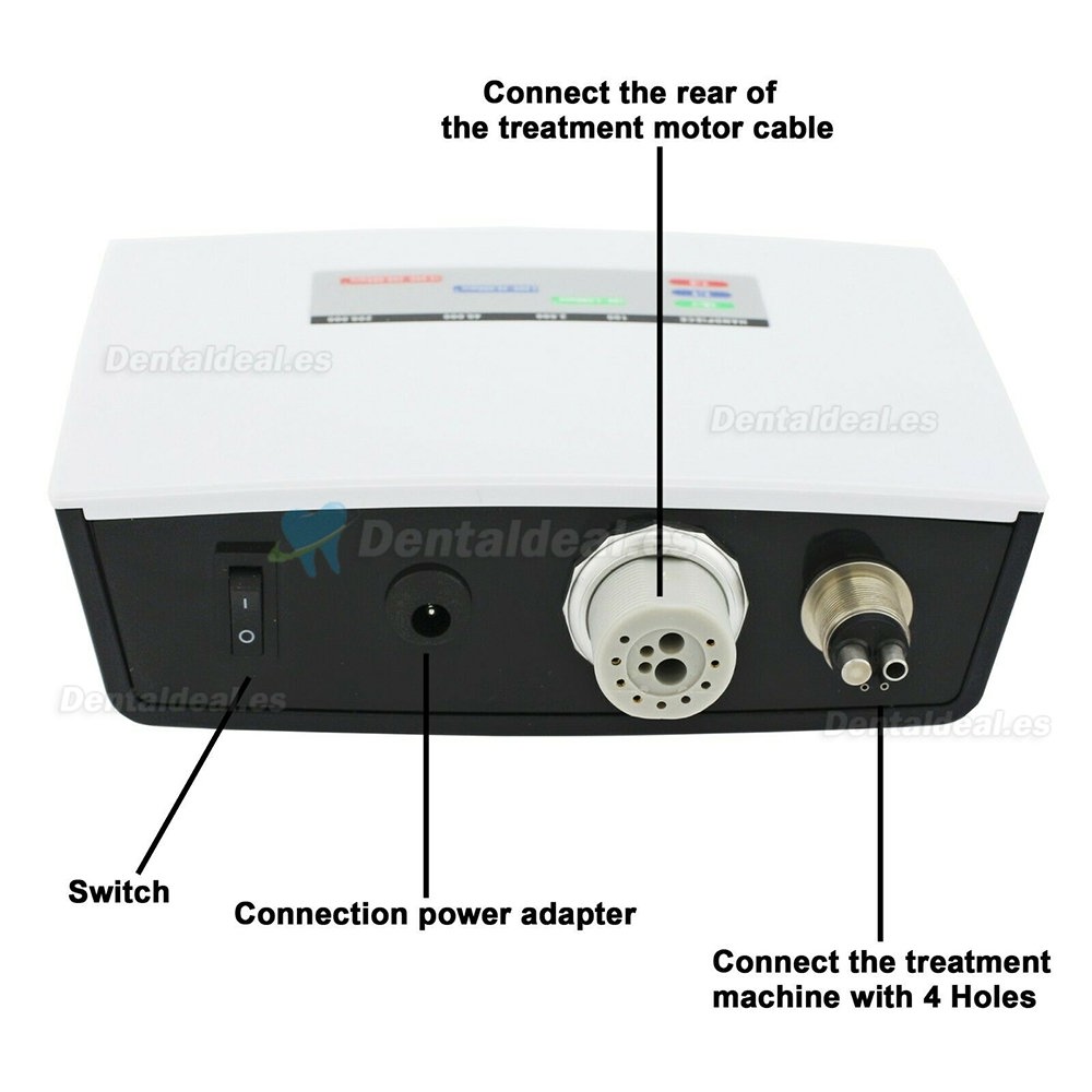 BEING CLINC2 Micro motor eléctrico dental sin escobillas + Contra-ángulo 1: 5 Fibra óptica 202CAI5-B