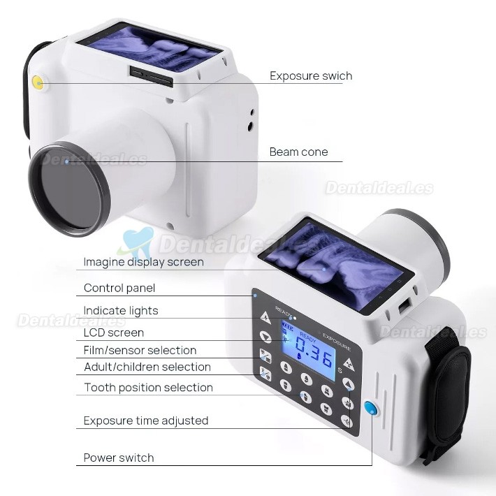 Sistema de radiografía dental portátil con kit de sensor de rayos X intraoral RVG