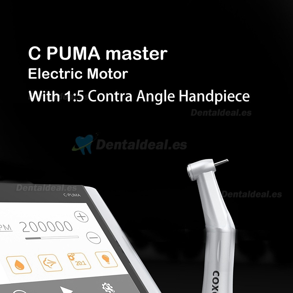 YUSENDENT COXO C PUMA Master motor endodoncia eléctrico dental con contraángulo 6:1 y 1:5