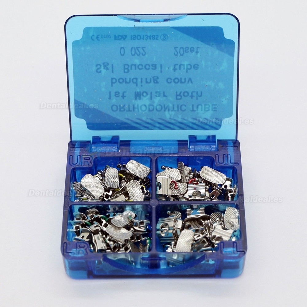 Dental ortodoncia Bonding bucal Tubo convertible Roth 0.022 1er molar de 20 conjuntos