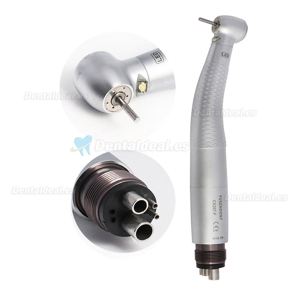 YUSENDENT Generador Estándar LED Turbina Dental Cabeza de Torsión CX207-F-TP