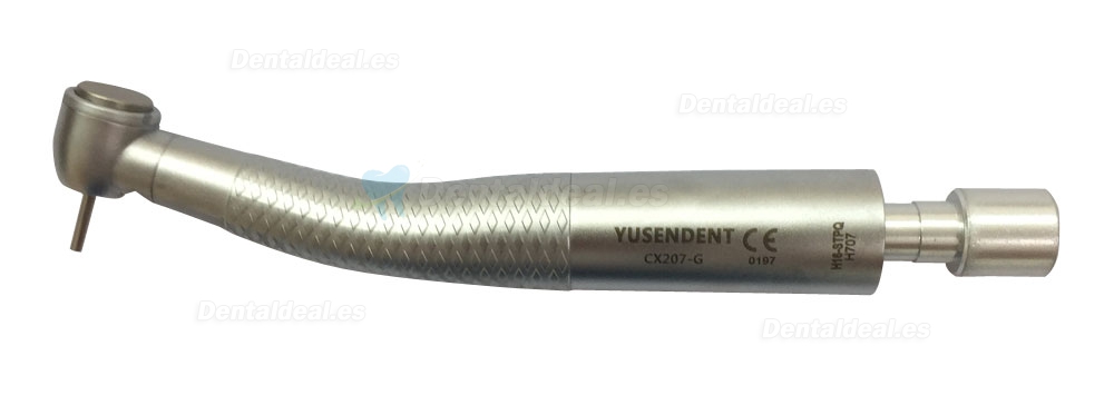 YUSENDENT® Torque Botón Fibra Pieza de mano CX207-GS-TP de 6 agujeros + Acoplador
