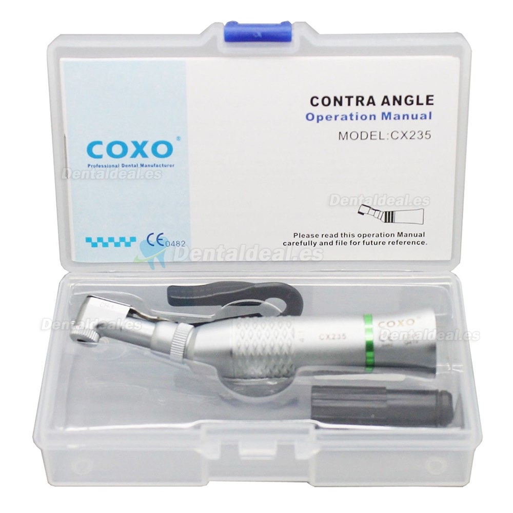 YUSENDENT® COXO CX235C3-1 Contra-ángulo 4:1 Reductor Pieza de Mano Dental