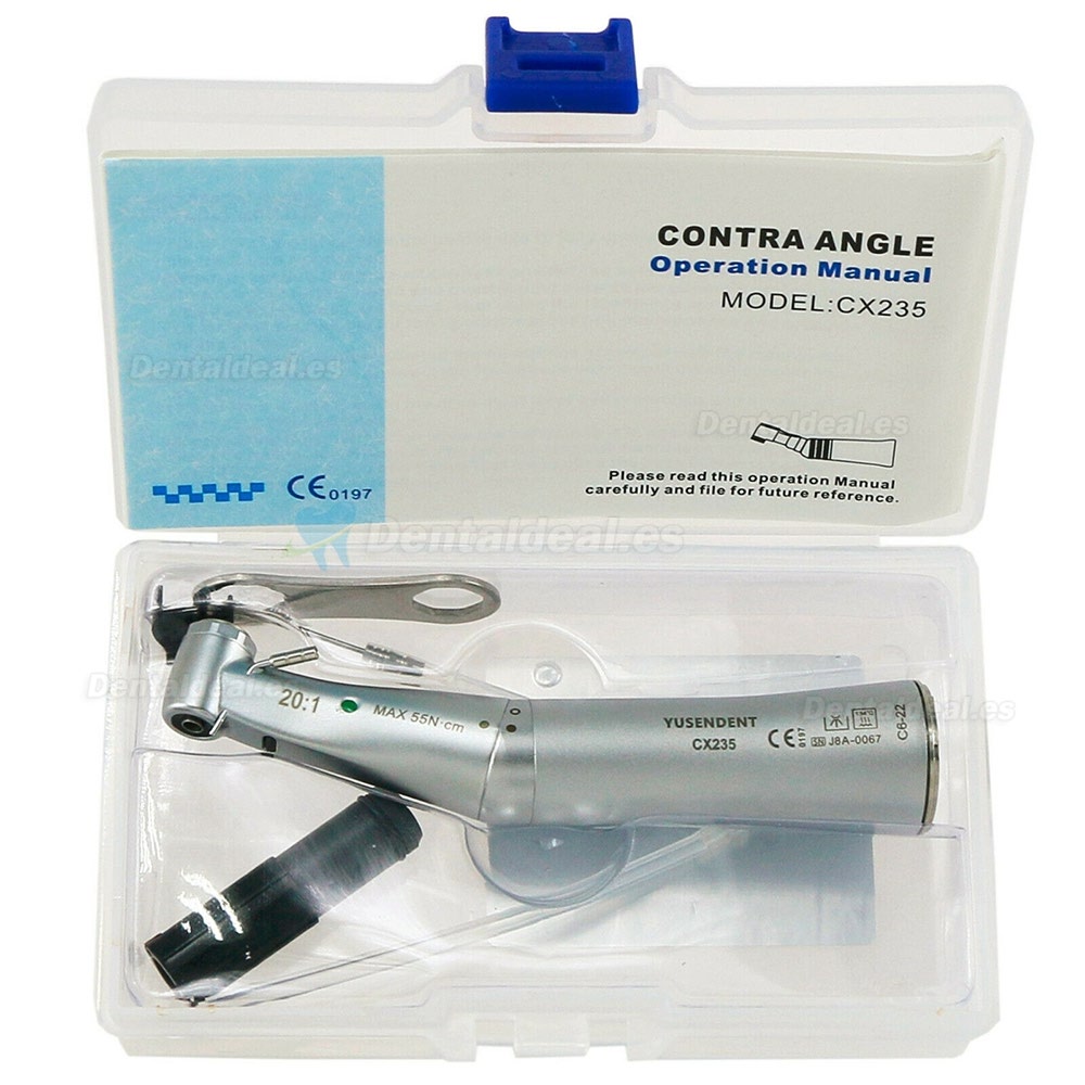 YUSENDENT CX235C6-22 Dental LED 20:1 Cirugía de Implante Contra Angulo Pieza de Mano