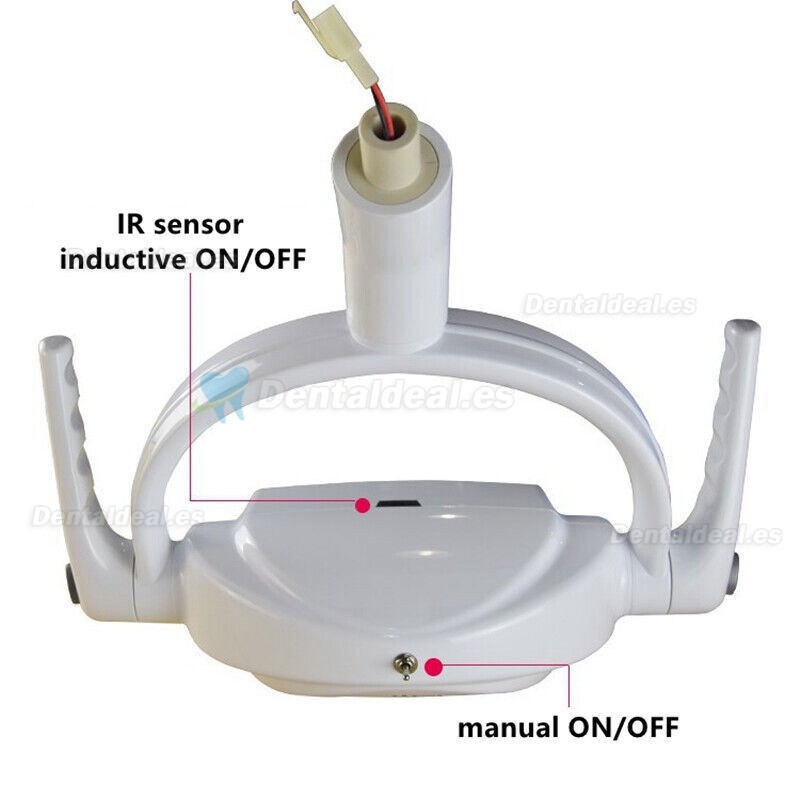 Lámpara cialitica odontológica de techo lámpara de examen operatorio LED oral sin sombras 6 LED con brazo