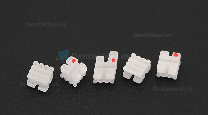 Paquete de 5/20 piezas dentales Ortodoncia Brackets de cerámica del Brackets ROTH 022 3 ganchos