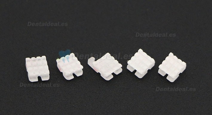Paquete de 5/20 piezas dentales Ortodoncia Brackets de cerámica del Brackets ROTH 022 3 ganchos