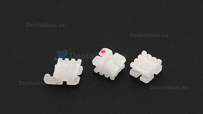 Paquete de 5/20 piezas dentales Ortodoncia Brackets de cerámica del Brackets ROTH 022 3 ganchos