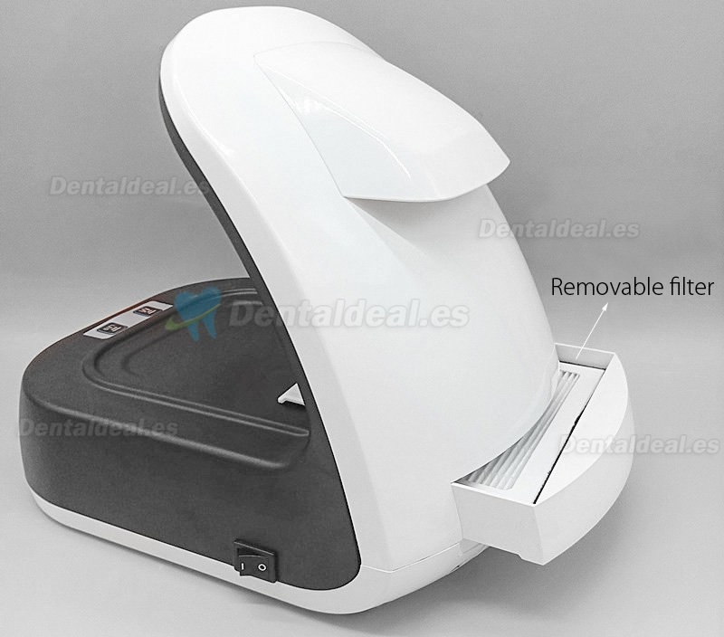 60W Aspirador colector de polvo laboratorio dental portátil con luz LED