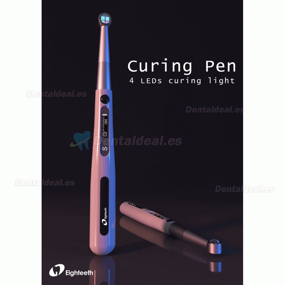 Eighteeth Curingpen lámpara de polimerización LED inalámbrica dental con detector de caries
