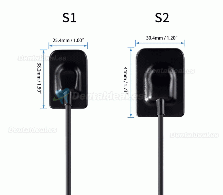 Sensor de rayos X digital dental RVG sistema de sensor intraoral S1/S2
