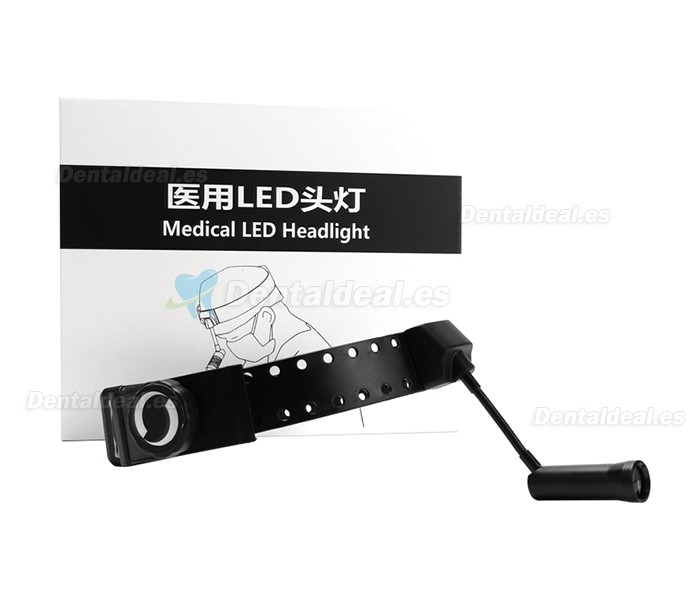 YUYO DY-012 5W Frontoluz Quirurgico Led Inalámbrico Punto de Luz Alta Médico ENT Lámpara de Cabeza DY-012