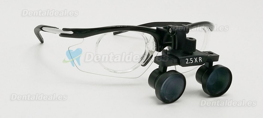 Dental Surgical Medical Binocular lupa ojo lupa de vidrio 2.5 x marco de aluminio DY-111