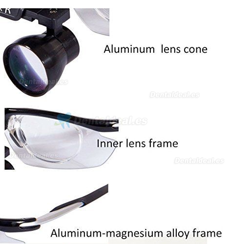 3.5 x Dental medical Binocular Loupes lupa antifogging aluminio DY-112