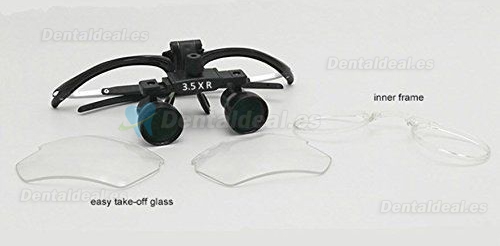 3.5 x Dental medical Binocular Loupes lupa antifogging aluminio DY-112