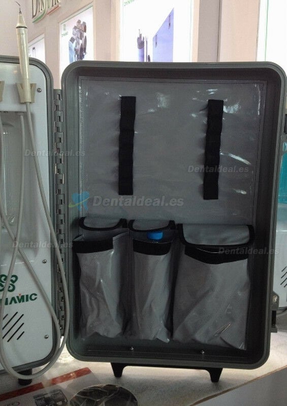 DYNAMIC DU893 Unidad Dental Portátil Fibra óptica (Lampara Fotocurado +Escalador)