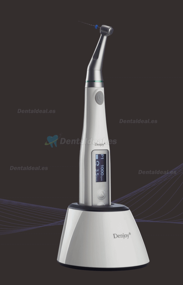 Denjoy Imate3 Motor de endodoncia dental sin escobillas mini pieza de mano contra-ángulo