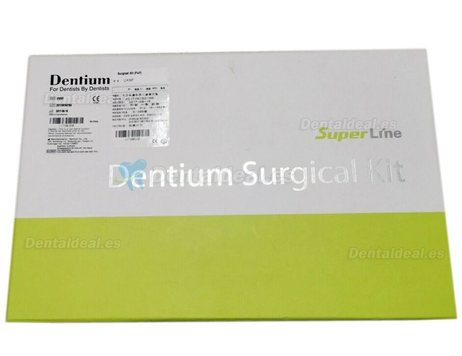 Dentium Kit de herramientas quirúrgicas dentales UXIF SuperLine Kit de instrumentos de cirugía de implantes