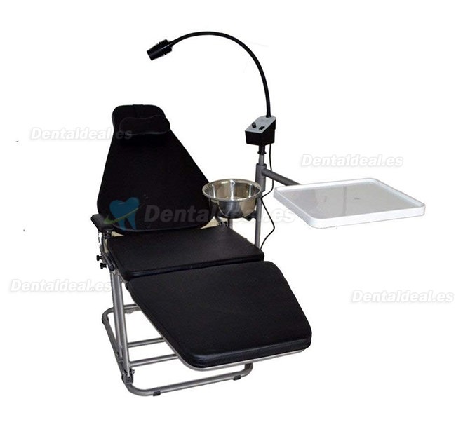 Dynamic DU32L Sillón dental portátil con lámpara de exploración LED DLG101 + Taburete dental DS08
