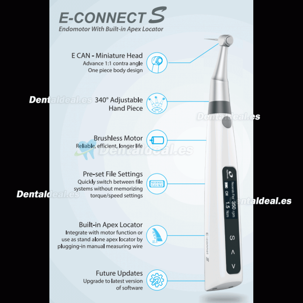 E-CONNECT S Motor endodoncia con localizador de ápice dental