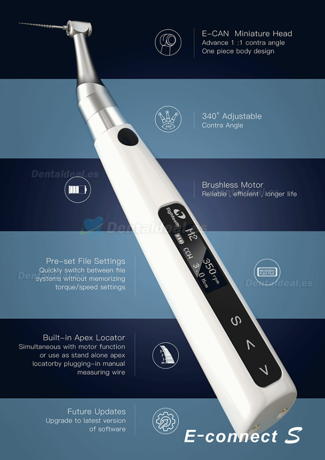 E-CONNECT S Motor endodoncia con localizador de ápice dental