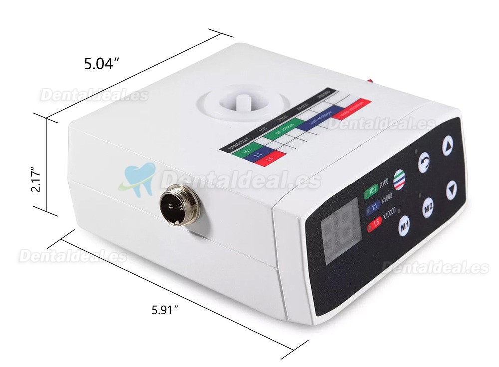 Motor dental eléctrico compatible con 1:5 / 1:1 / 16:1 contra-ángulo con suministro de agua