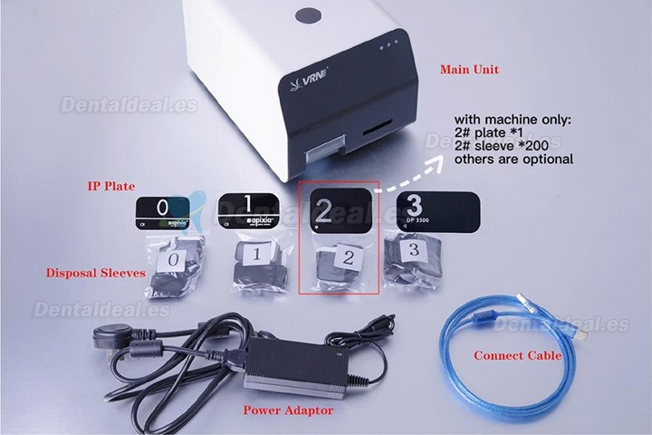 VRN Escáner de imágenes digitales PSP sistema de escáner de placa de fósforo dental