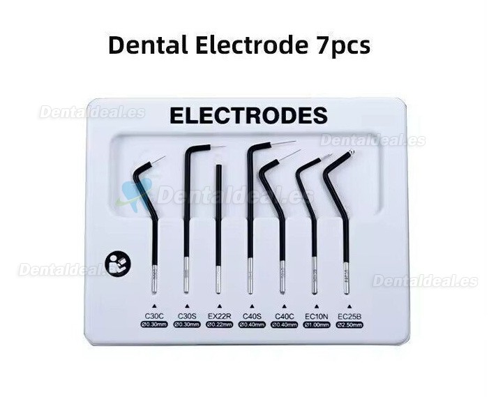 Juego de 7 puntas de repuesto para electrocirugía compatibles con unidad de electrocirugía odontológico