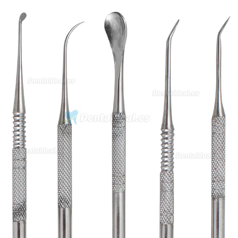 10Pcs Herramientas para escultura curtida en cera de acero inoxidable para laboratorio dental