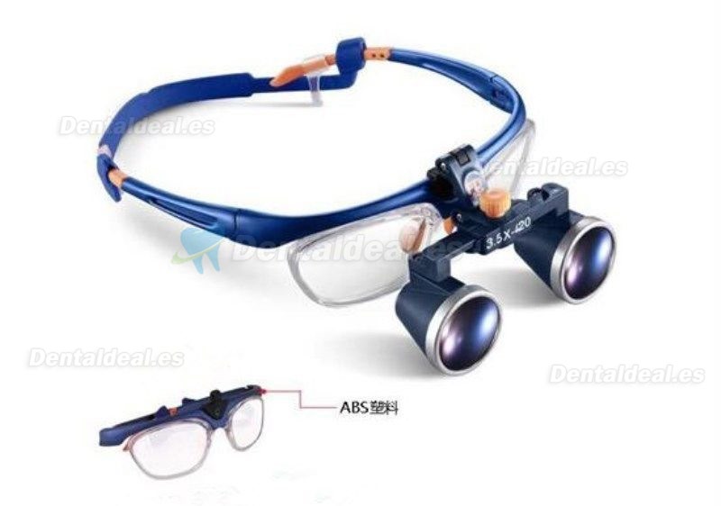 Dental prismáticos Galileo Medical marco lupa lupa gafas 3.5 x 420 mm FD-503G