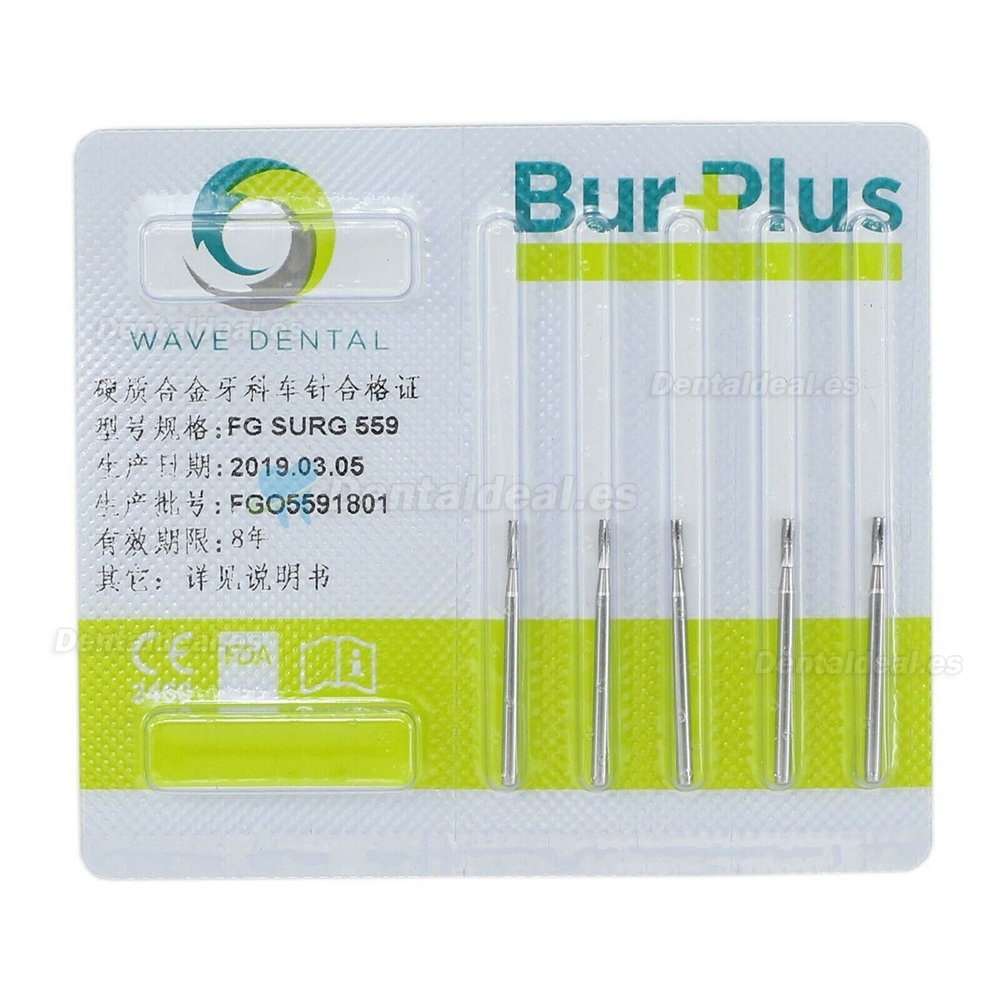 Dental FG SURG 559 Burs Surgical Length (25mm)