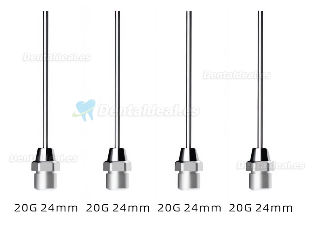 4 Piezas Agujas para Pistola de Gutapercha compatibles con Woodpecker Fi-G Sistema de Obturaci&oacute;n