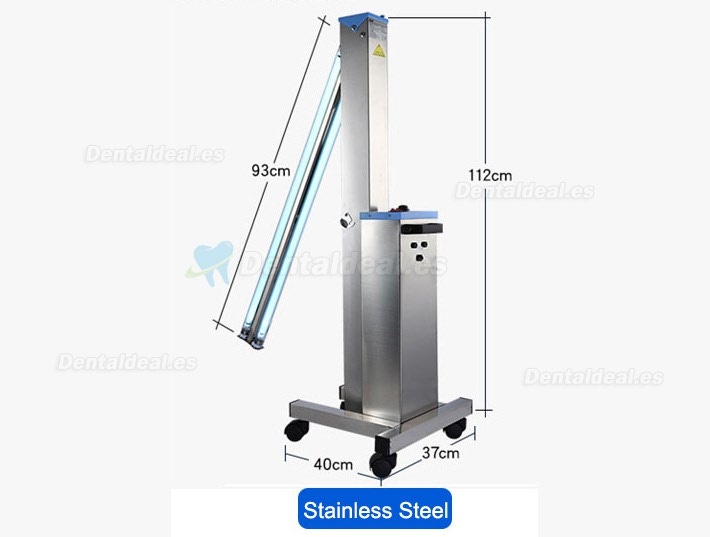 FY® 30DS Mobile Portable Medical UV+Ozone Disinfection Car Ultraviolet Lamp Stainless Steel Trolley