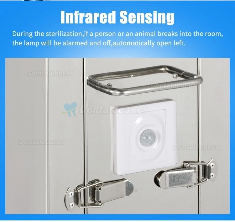 FY 120W-220W Portable UV+Ozone Disinfection Lamp Stainless Steel Trolley With Infrared Sensor