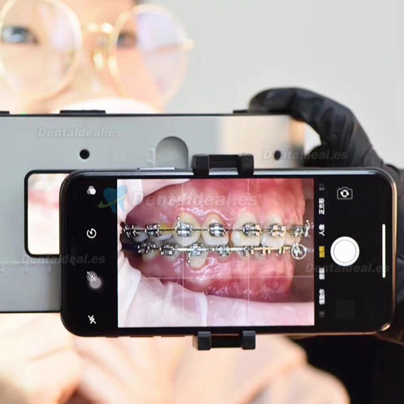 Fotografía dental portátil linterna de teléfono móvil luz de llenado LED oral para dentistas