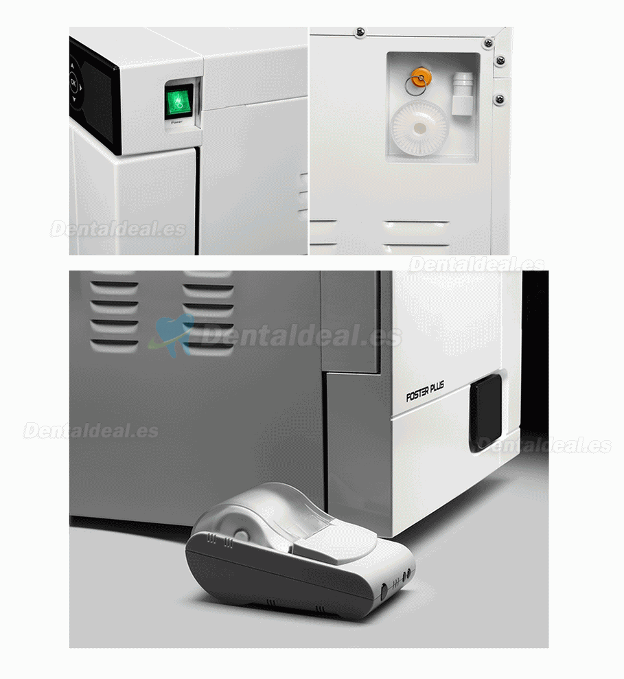 Fomos Foster Plus 17L/22L Esterilizador de vapor dental autoclave clase B con impresora