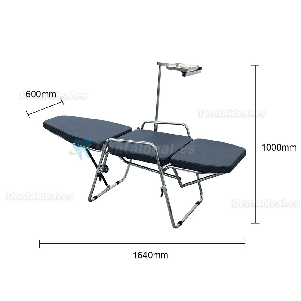 Greeloy GU-P101 Sillón Dental Portátil Plegable Ajustable + Kit de Taburetes Plegables para Dentista