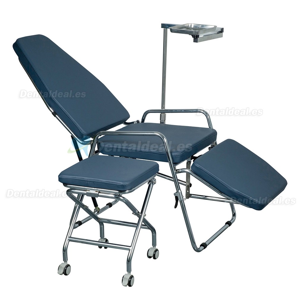 Greeloy GU-P101 Sillón dental portátil plegable + Luz de examen LED GU-P102 + Taburetes dentales GU-P103 Kit
