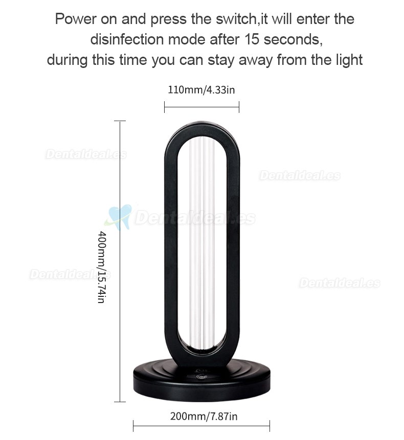 Purificador de aire para lámpara de esterilización Esterilizador UV Tubo de luz Lámpara de germicida de ozono