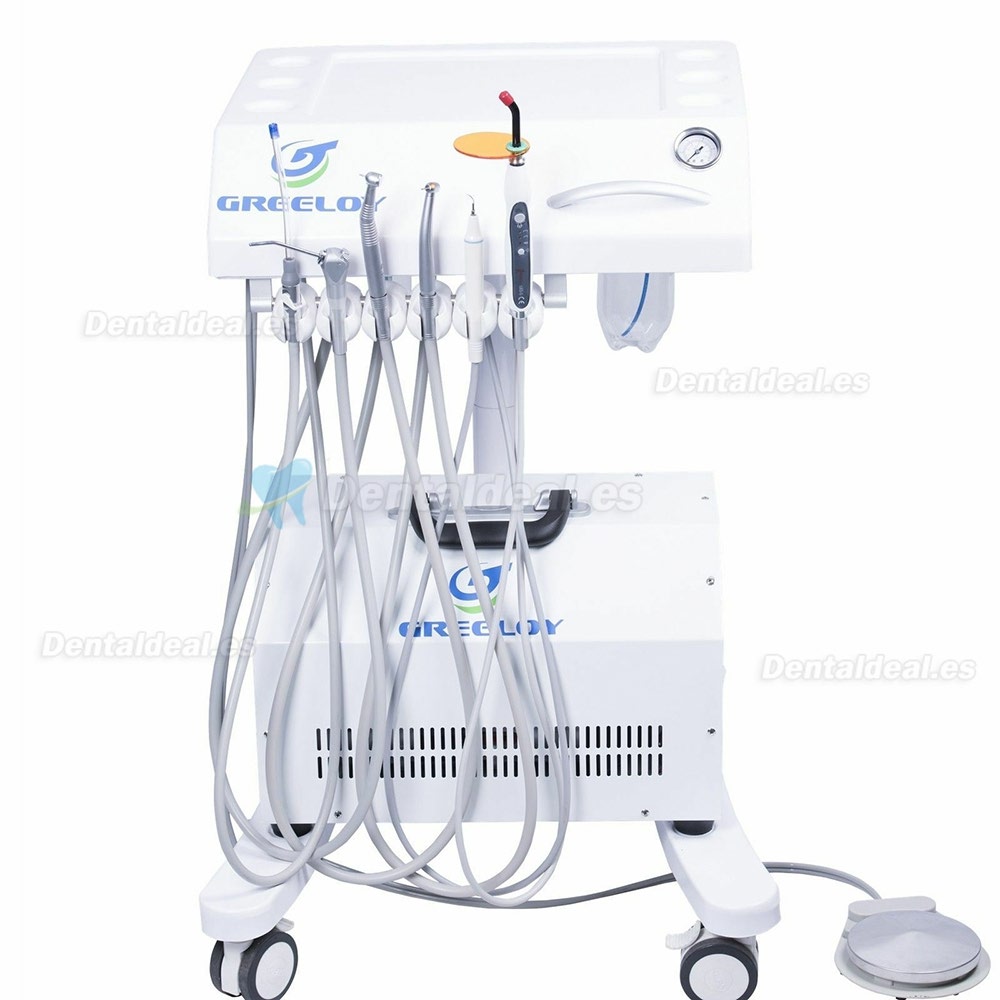 Greeloy® GU-P302 Unidad Móvil de Tratamiento Dental (Lámparas de Polimerización + Escalador Ultrasónico)