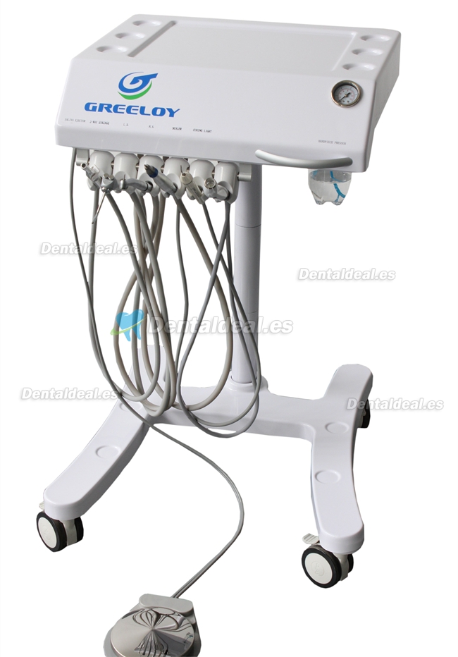 Greeloy® GU-P302 Unidad Móvil de Tratamiento Dental (Lámparas de Polimerización + Escalador Ultrasónico)