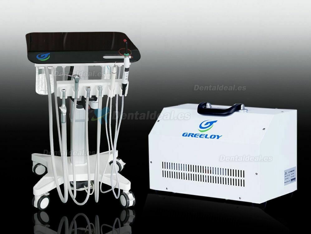 Greeloy GU-P302 Unidad de carro de entrega dental móvil con compresor de aire GU-P300