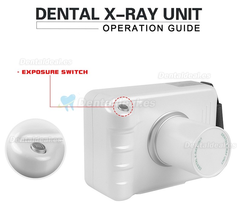 Unidad de rayos X dental portátil de alta frecuencia Sistema de imágenes de rayos X digitales