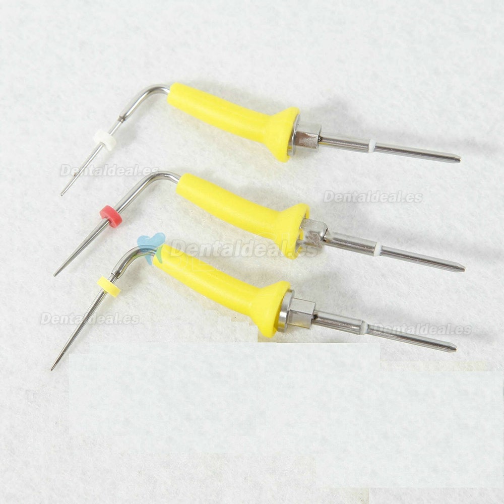 3 Pcs Dental Gutapercha Bolígrafo Puntas calefacción Agujas Plugger para el sistema de Obturación Endodoncia