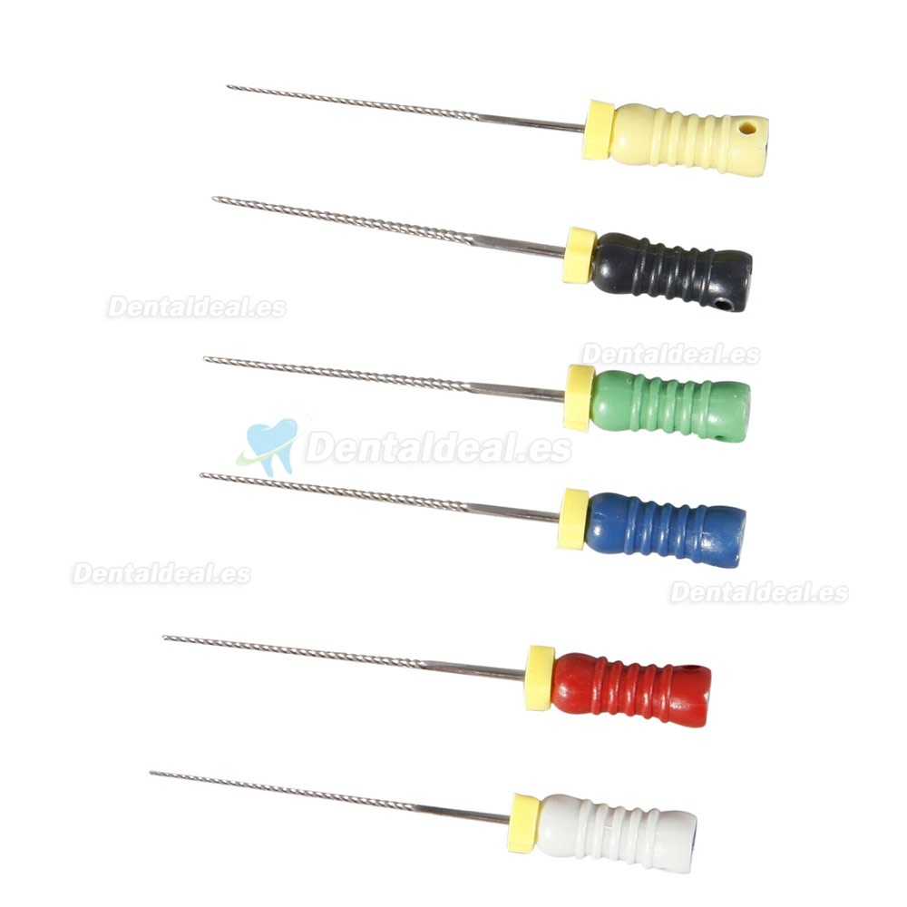 Endodontic Root Canal mano uso H-Files 25 mm #15-40 acero inoxidable (paquete de 2)